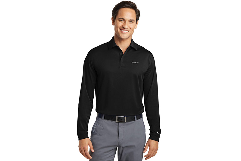 PLACE | Nike Mens Long Sleeve Polo Tall