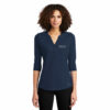Envoy Mortgage | OGIO® Ladies Jewel Henley - Image 5