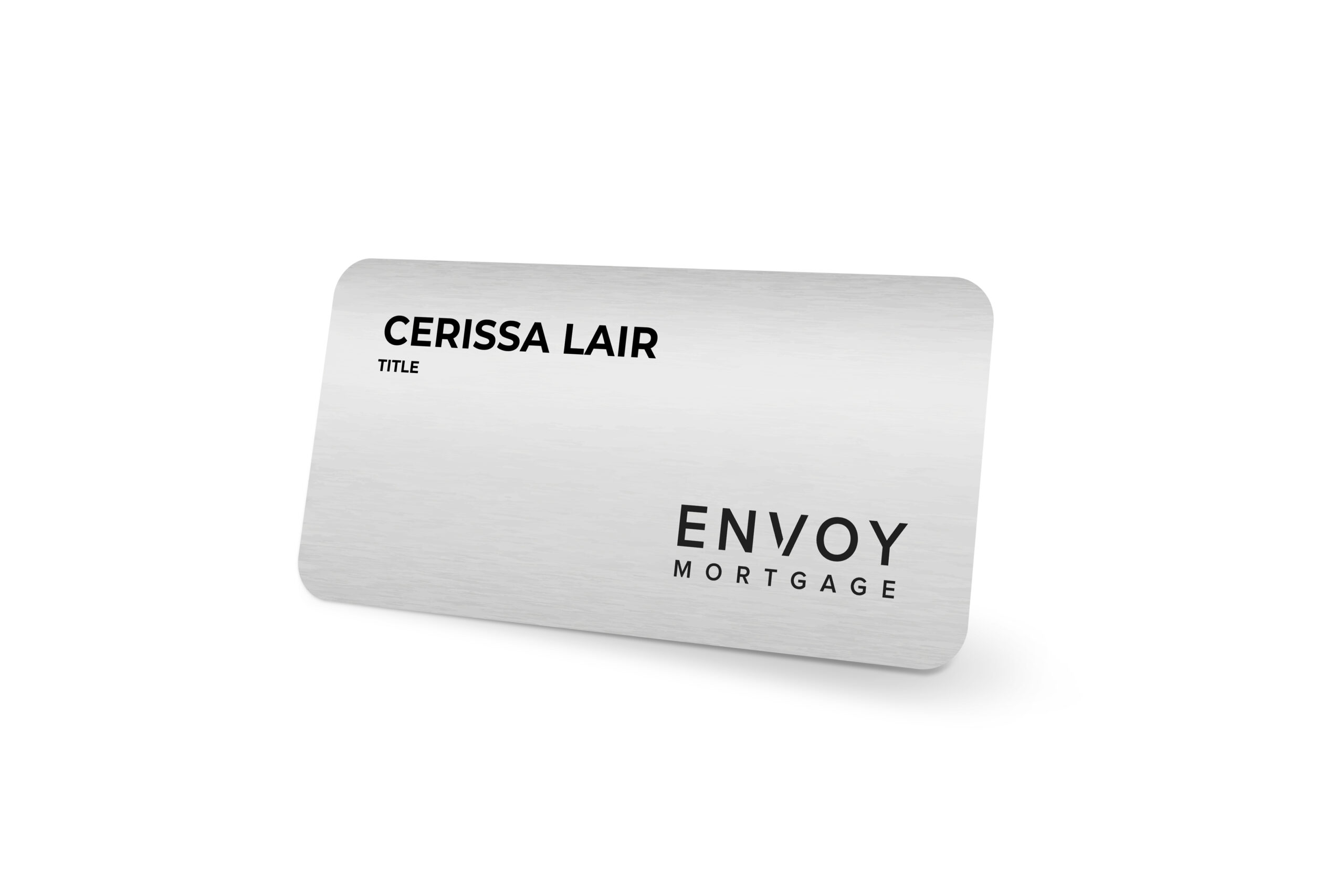 Envoy Mortgage | Silver 1.5x3 Name Tag
